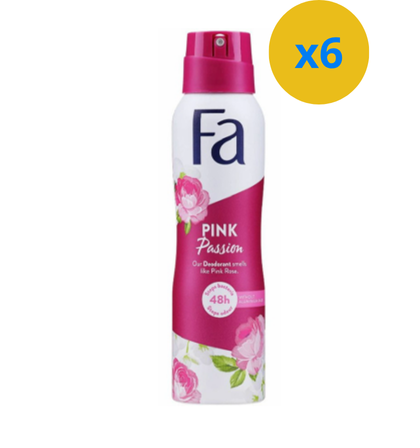 DEO FA PINK PASSION FLORAL DE ROSE 150ML - Blaiche
